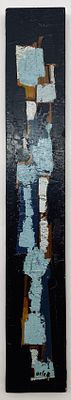 Alexander Orloff - Oil on Wood - 1957. Field. 
Size: 56X9 cm. 
Good overall condition, light 