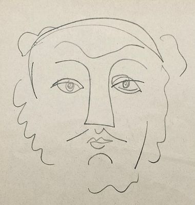 Andr&eacute; Derain - Drawing . Pencil on paper. 
Includes the stamp "Atelier Andr&eacute; Derain" and another 