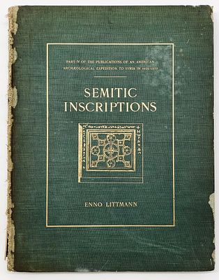 Semitic inscriptions - The American Archaeological Expeditions to Syria - 1904. Semitic 