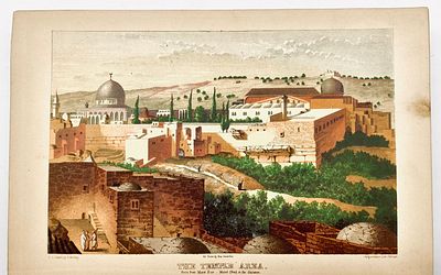 Jerusalem: City of the Great King - First Edition with Color Engravings - Philadelphia 1858. The 