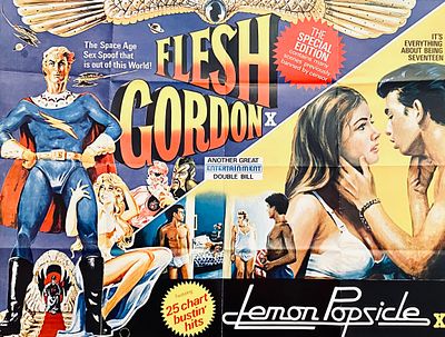Poster for a Double Feature - Eskimo Lemon / Flash Gordon in an Erotic Version. English poster 
