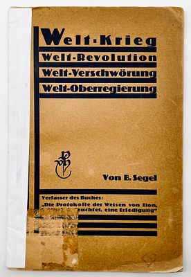 Essay Against the Protocols of the Elders of Zion - Berlin 1926. Welt-Krieg, Welt-Revolution 