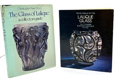 הזכוכיות של רנה לליק - שני ספרים. 1. Lalique Glass: The Complete Illustrated Catalogue for 1932. 