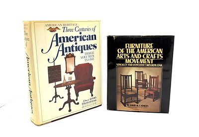 שני ספרים על ענתיקות אמריקאיות. 1. Furniture of the American Arts and Crafts Movement: Stickley 