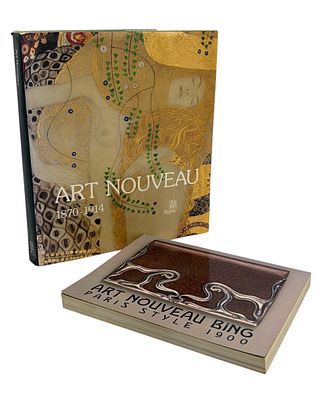 שני ספרים על אר נובו . 1. Art Nouveau Bing: Paris style 1900. by Gabriel P. Weisberg. 
Abrams. 