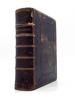 Holy Scriptures in Hebrew and Greek - Leather Binding - Germany 1741. Biblia Sacra tam Veteris 