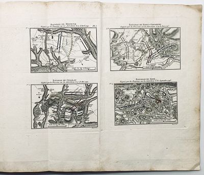Military atlas with Dozens of Engravings - Paris, early 19th Century. Trait&eacute; des grandes 