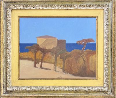 Franco Beraldo Meolo (VE) 1944 - Marina con case - Franco Beraldo Meolo (VE) 1944 - Marina con 