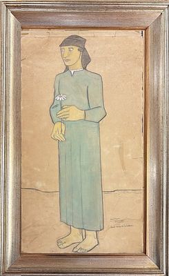 Pietro Morando Alessandria 1889 -1980 Santa Margherita da Cortona - Pietro Morando Alessandria 