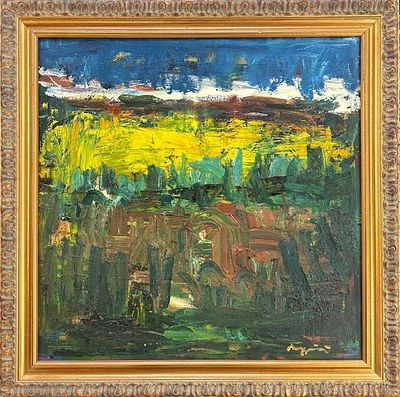 Piero Maggioni Monticello B 1931 - Vigano 1995 Paesaggio - Piero Maggioni. Nino Caffè Alfadena1908 