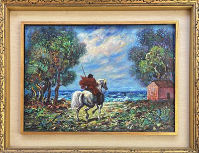 Giovan Francesco Gonzaga Milano 1921 - 2007 Il cavaliere rosso - Giovan Francesco Gonzaga Milano 