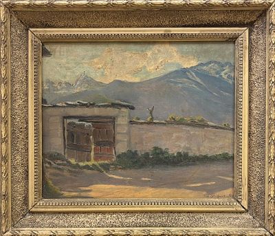 Umberto Olagnero Torino 1911 - 1993 Paesaggio della Val Sesia - Umberto Olagnero Torino 1911 - 