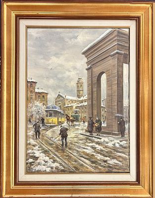Giuseppe Salvi Milano XX secolo Vecchia Milano - Giuseppe Salvi Milano XX secolo Vecchia Milano 