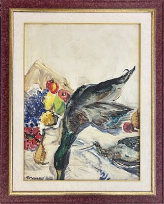 Paolo Punzo Bergamo 1906 - 1979 Natura morta con anatra - Paolo Punzo Bergamo 1906 - 1979 Natura 