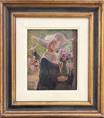 Adelina Zandrino Genova 1893 - 1994 Suorina - Adelina Zandrino Genova 1893 - 1994 Suorina Olio su 