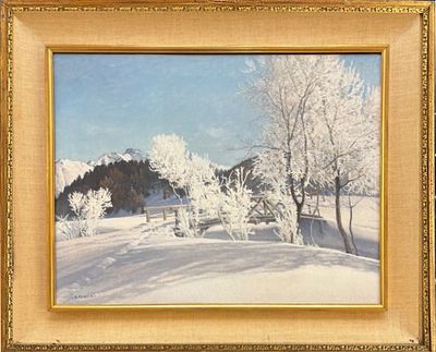 Adolfo Rolla Buenos Aires 1889 - Torino 1967 Nevicata a st. Moritz - Adolfo Rolla Buenos Aires 