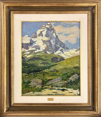 Roberto Borsa Milano 1880 – 1965 Il Monte Cervino - Roberto Borsa Milano 1880 – 1965 Il Monte 