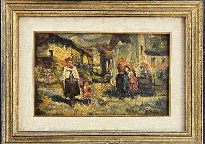 Amleto Secchia Mirandola (MO) 1892 - Milano 1954 La passeggiata - Amleto Secchia Mirandola (MO) 