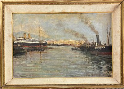 Alfonso Muzi Pescara 1856 – 1914 Porto di Genova - Alfonso Muzi Pescara 1856 – 1914 Porto di 