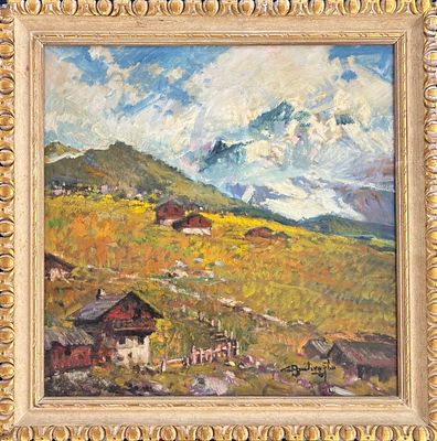 Cesare Bentivoglio Genova 1868 – 1952 Paesaggio montano - Cesare Bentivoglio Genova 1868 – 1952 