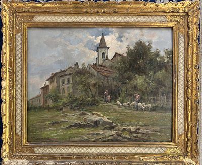 Mario Gheduzzi Crespellano (bo) 1891 - 1970 Torino Isola dei pescatori, lago Maggiore - Mario 