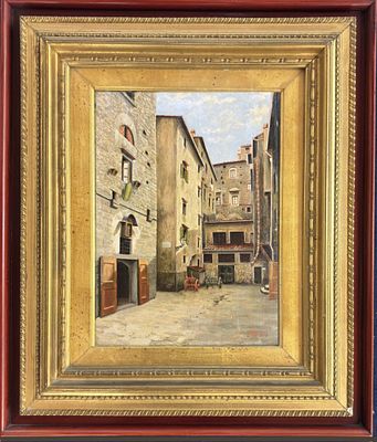 Alessandro Barbieri Milano 1850 – 1931 Angolo di Firenze - Alessandro Barbieri Milano 1850 – 1931 