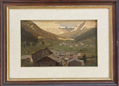 Oreste Albertini Torre del Mangano (PV) 1887 - 1953 Besano (VA) Valle di San Nicol&ograve;, Trentino