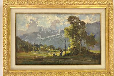 Cesare Gheduzzi, Crespellano (Bo) 1894 - 1944 Torino, Paesaggio