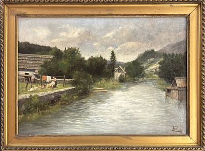 Giuseppe Pecenco, Trieste 1854 - 1937, La stesura dei panni