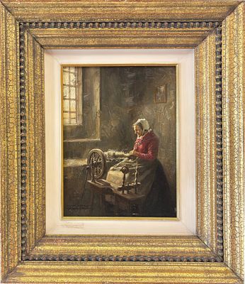 Giuseppe Gheduzzi, Crespellano (bo) 1889 - Torino 1957, La filatrice