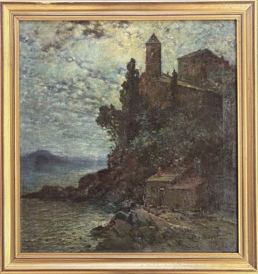 Cesare Bentivoglio, Genova 1868 - 1952, Chiesa Di Scogliera, Liguria