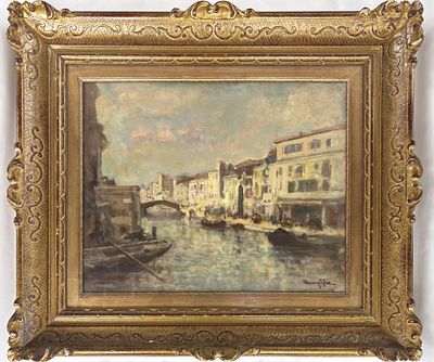 Venanzio Zolla, Colchester 1880 - Torino 1961, Venezia, Canal Grande