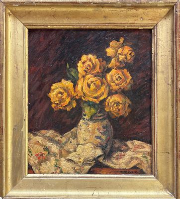 Mario Puccini, Livorno 1869 - 1920 Firenze, Vaso di fiori