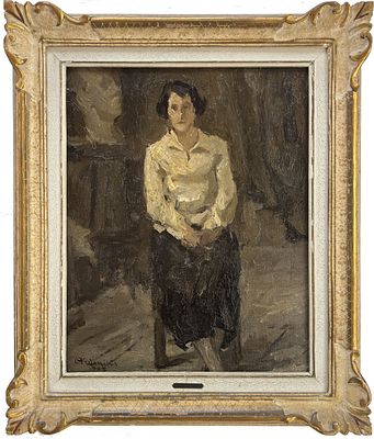 CRISTOFORO DE AMICIS ALESSANDRIA 1902 - MILANO 1987 Figura femminile - CRISTOFORO DE AMICIS 