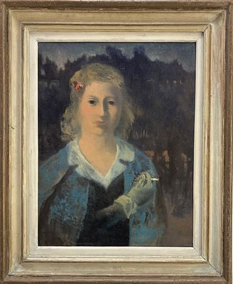 GIULIO BENZI QUARGNENTO (AL) 1907 - ROBILANTE (CN) 1955 La fumatrice - GIULIO BENZI QUARGNENTO 