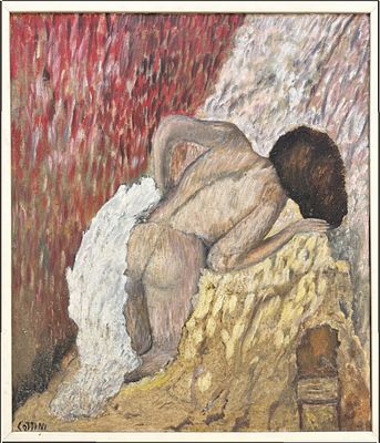 LUCIANO COTTINI BRESCIA 1932 - CALVISANO (BS) 2021 Nudo femminile di schiena - LUCIANO COTTINI 