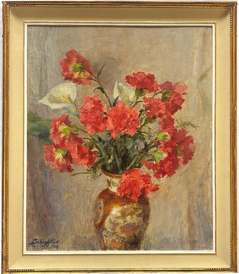 ANTONIO SCHIAFFINO CAMOGLI (GE) 1879 - GENOVA 1968 Vaso di fiori - ANTONIO SCHIAFFINO CAMOGLI (GE) 