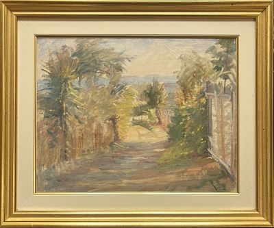 PIETRO DOSSOLA VIGUZZOLO (AL) 1887 - FIRENZE 1975 Stradina a Vho di Tortona - PIETRO DOSSOLA 