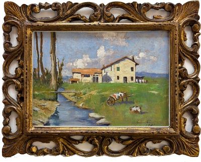 GINO TOMMASI LIVORNO 1880 - 1942 Campagna toscana - GINO TOMMASI LIVORNO 1880 - 1942 Campagna 
