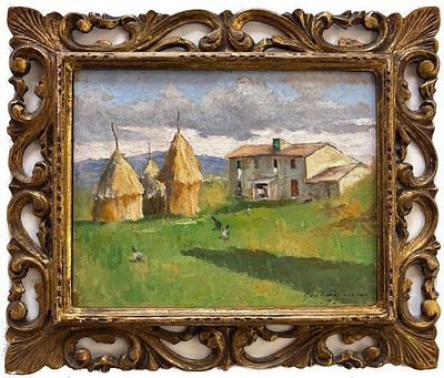 GINO TOMMASI LIVORNO 1880 - 1942 Campagna toscana - GINO TOMMASI LIVORNO 1880 - 1942 Campagna 