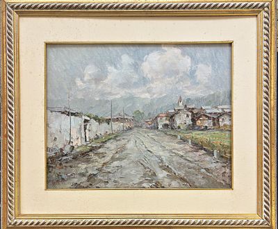 VITTORIO NATTINO SESTRI PONENTE (GE) 1890 - VOLTRI (GE) 1971 Vecchia Voltri - VITTORIO NATTINO 