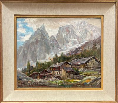 ETTORE BERRONE CONZANO M.TO (AL) 1897 - COURMAYEUR (AO) 1986 Val Ferret - ETTORE BERRONE CONZANO 