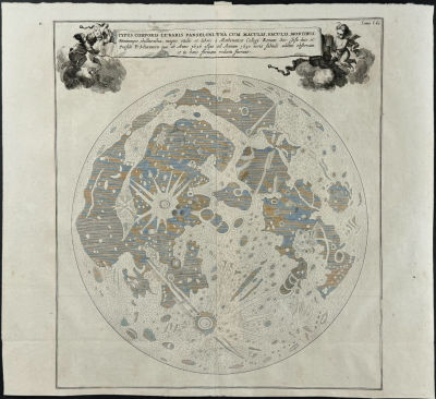 Lot 58629 Kircher pub 1678 Surface of the Moon Trillium Rare Prints