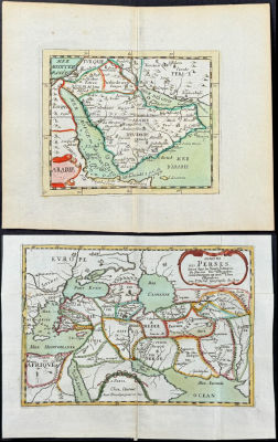 Duval - 3 Maps of Arabia & Persia & Guinea, Africa. This fascinating map is from Pierre Duval. 