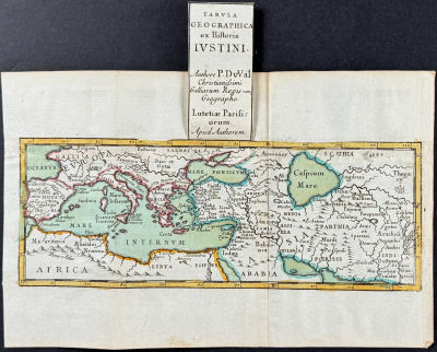 Duval - Map of Ancient Italy, Greece, Europe and the Middle East (After writings of Roman 