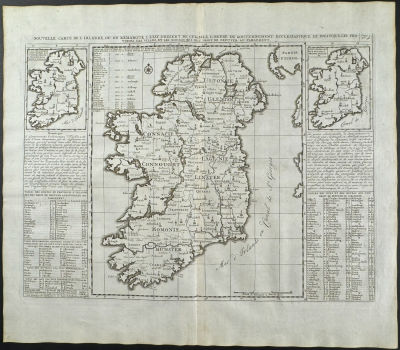 Chatelain - Map of Ireland. Henri Abraham Chatelain's Atlas Historique . The work was published 