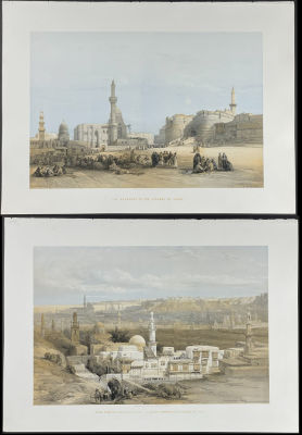 David Roberts - Pair of Views of Cairo. Included in this lot: The Entrance to the Citadel of 