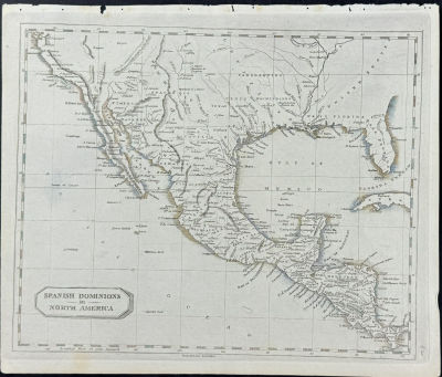 Arrowsmith & Lewis - Map of the Spanish Dominions in North America. This engraved map is from 