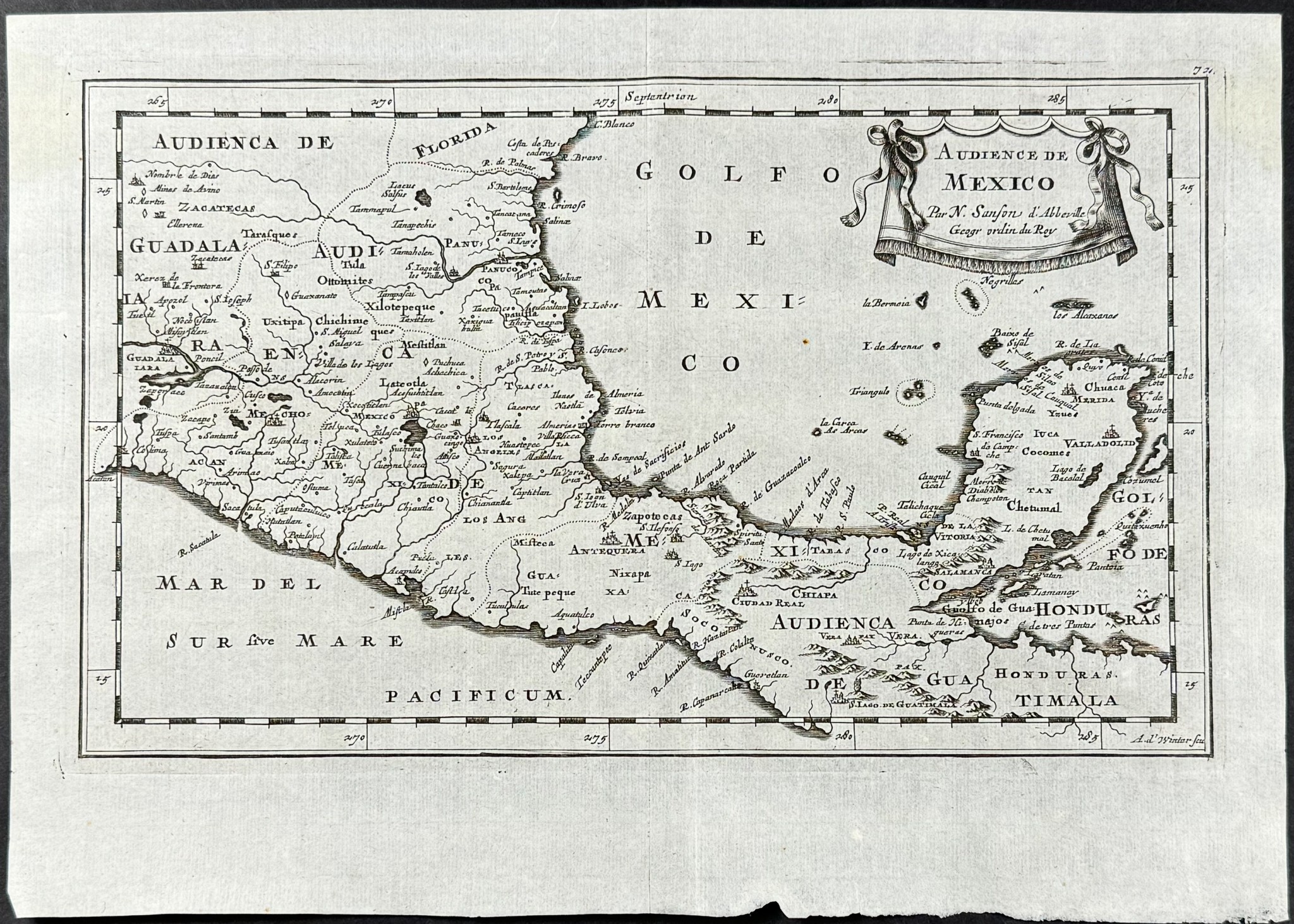 Lot 63041 - Sanson - Map of Mexico and Central America | Trillium Rare ...