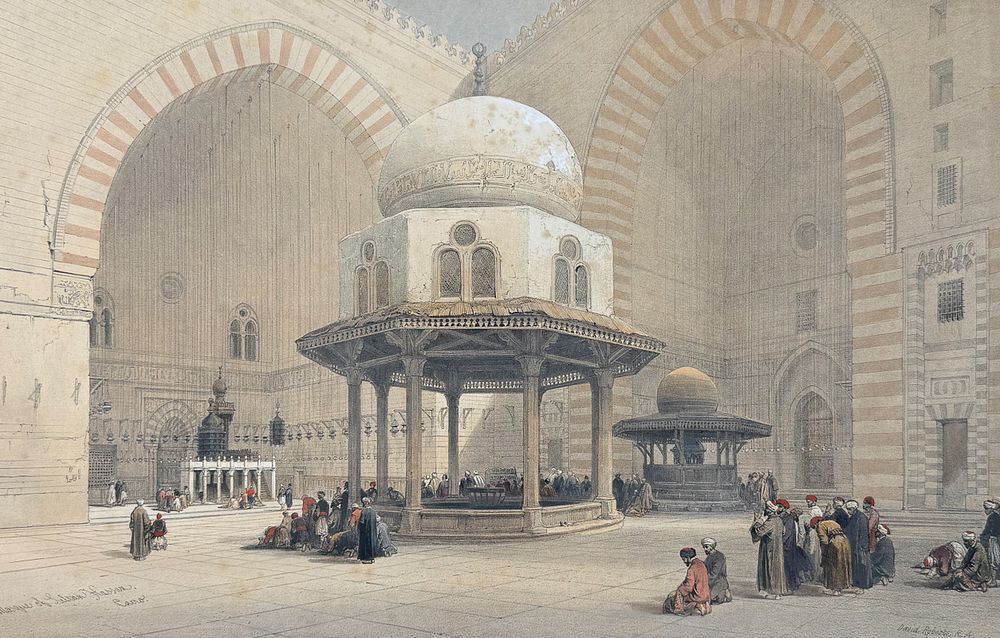 David Roberts, RSE - Interior of the Mosque of the Sultan Hassan. David Roberts' most famous 